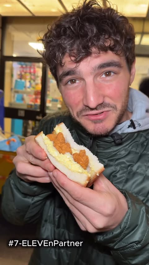 Instagram post by @silly_jake for 7-Eleven. Caption reads: If you’ve had the pleasure of trying the Japanese....