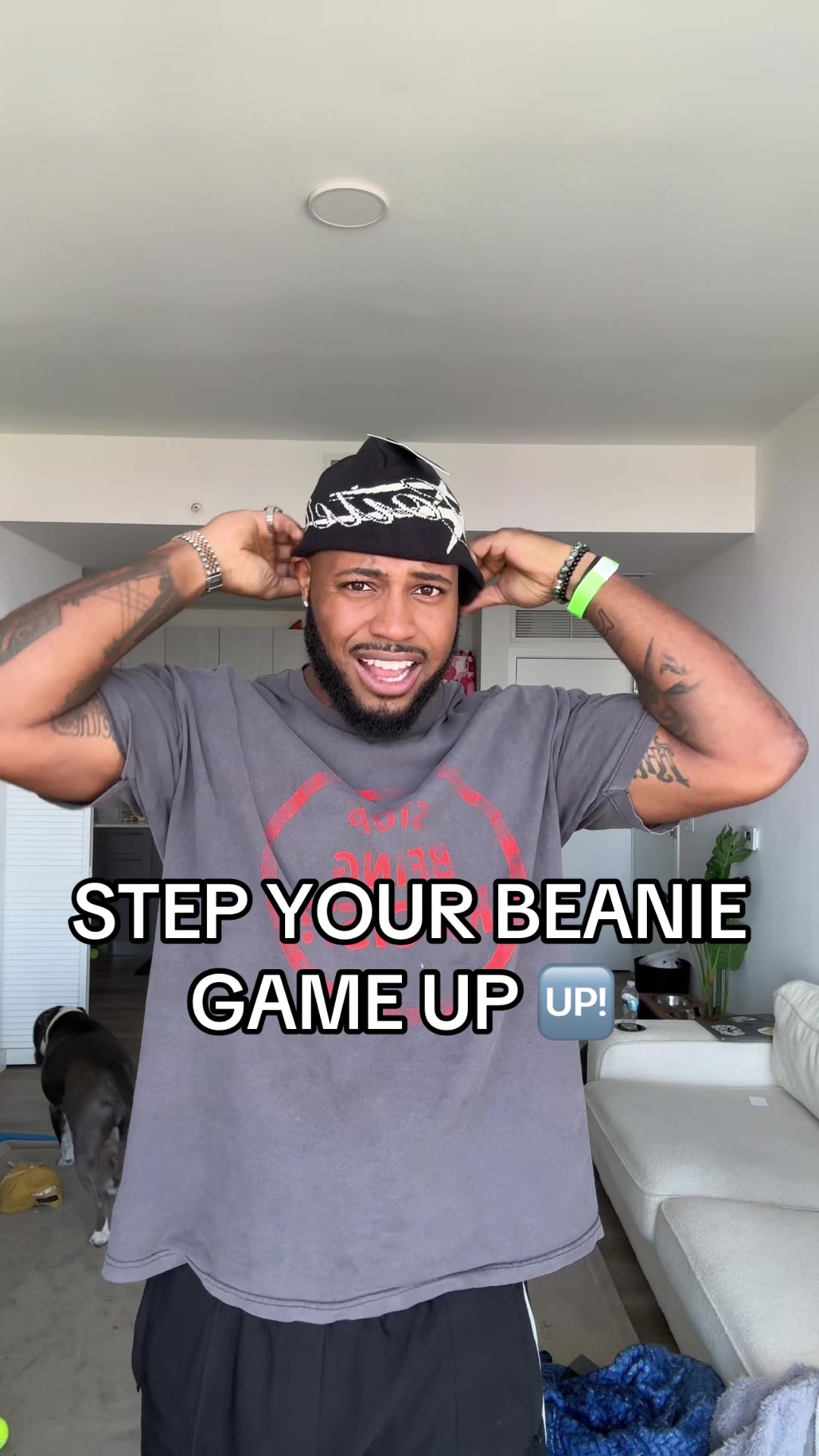 TikTok post by @big1500.reviews for Culture Kings. Caption reads: Step up your beanie game @Culture Kings....