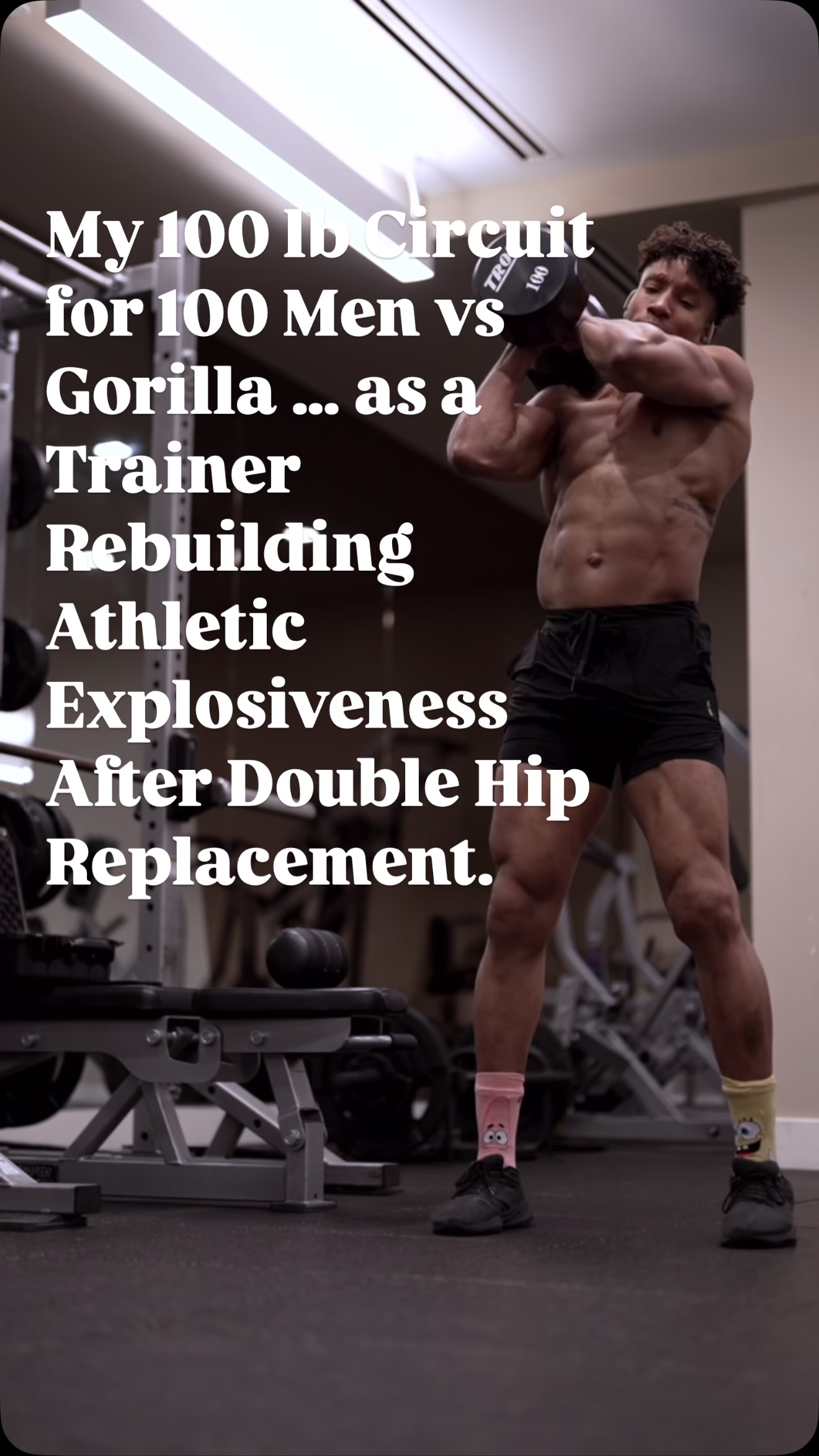 Instagram post by @iamerike for Women's Health. Caption reads: Training for the 100 Men vs Gorilla Challenge …....