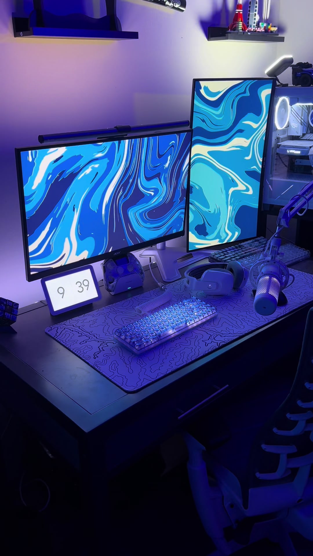 TikTok post by @mmqrissa for NZXT. Caption reads: The blue look is so cleannn 😮‍💨😮‍💨😮‍💨....