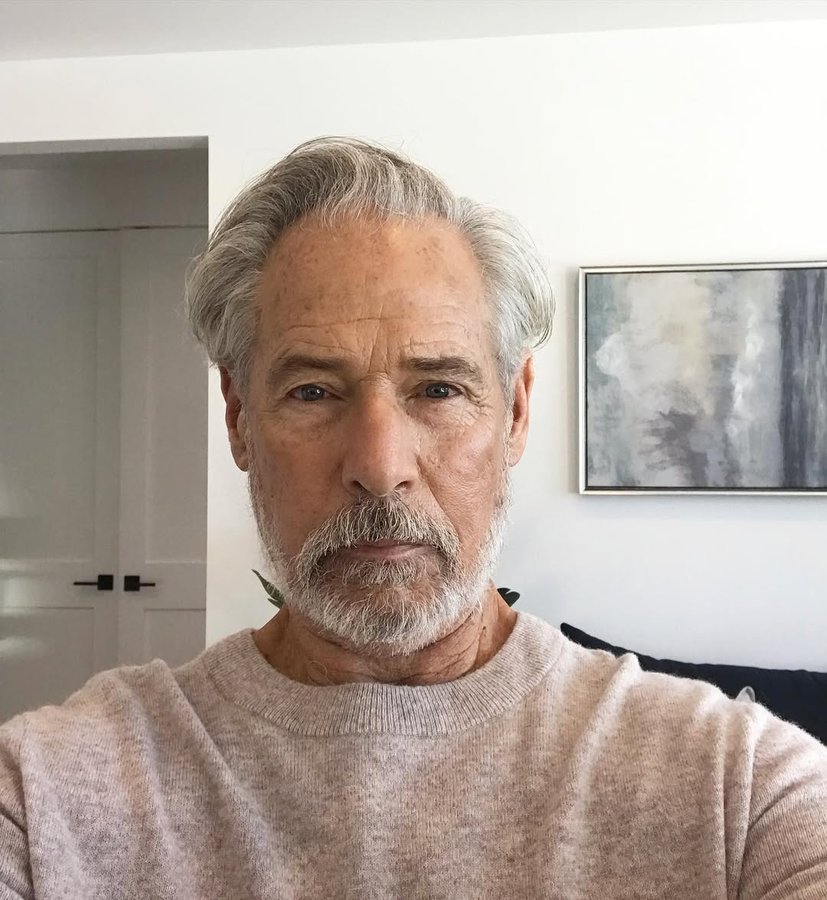 Instagram post by @brucewhulse for LA Models. Caption reads: #gameface #jewelry #advertising @lamodelsmen....