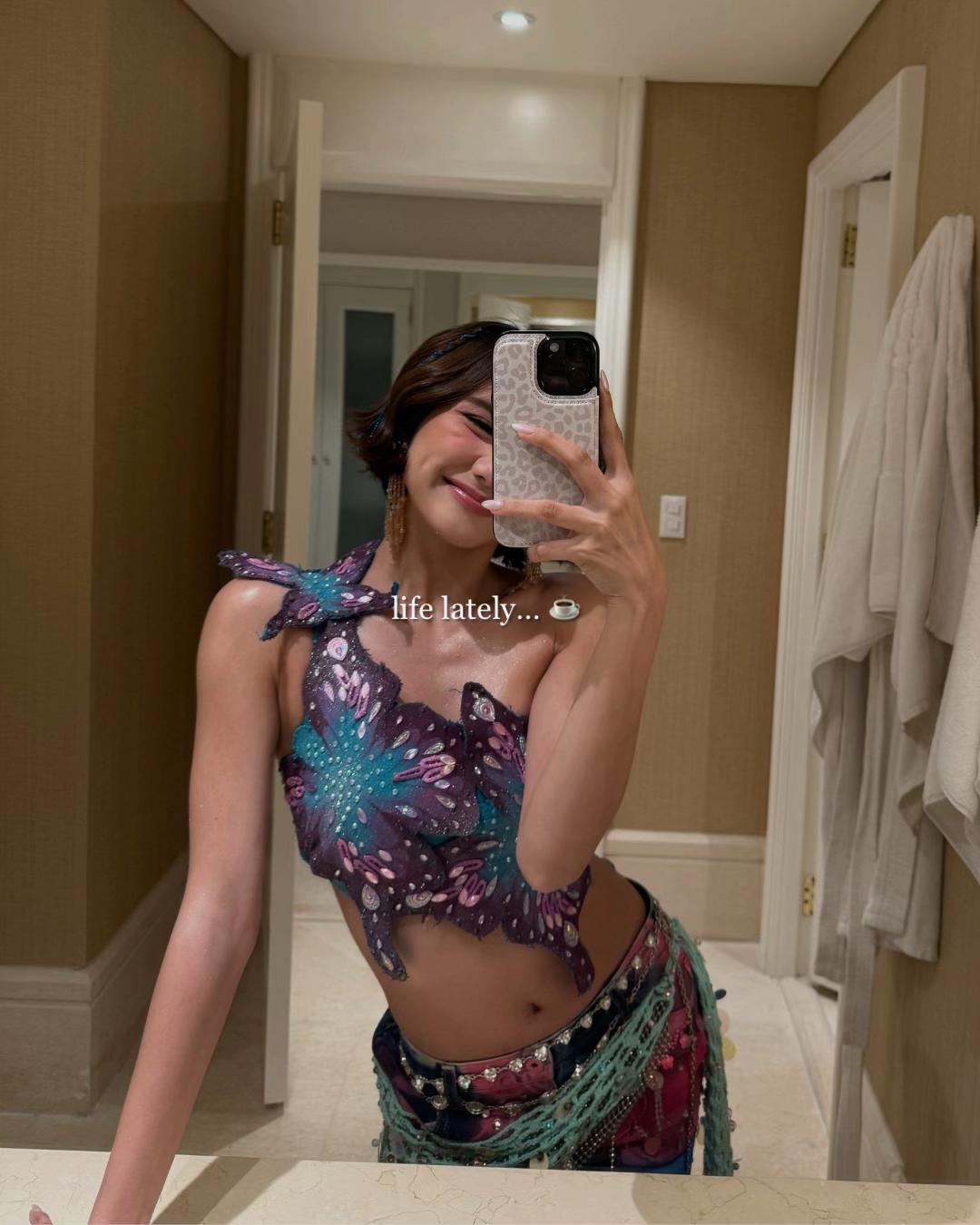 TikTok post by @bini_sheena for Sunsilk. Caption reads: Life lately in my #GandangSunsilk era. Effortless....