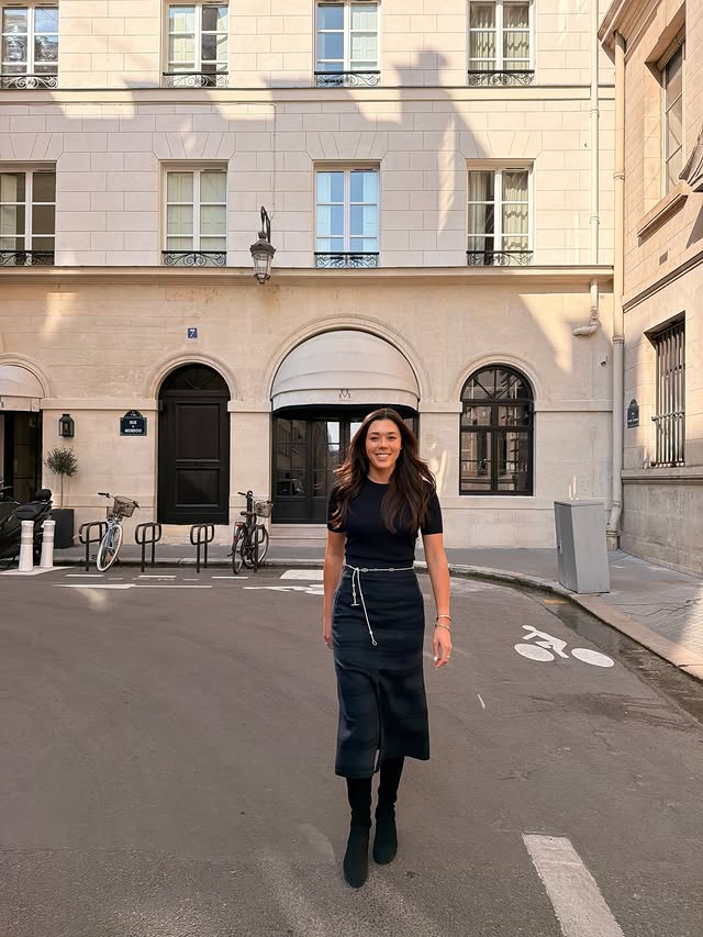 Instagram post by @karenpolle for Hermès. Caption reads: Thank you so much for having me, @hermes !! What a....