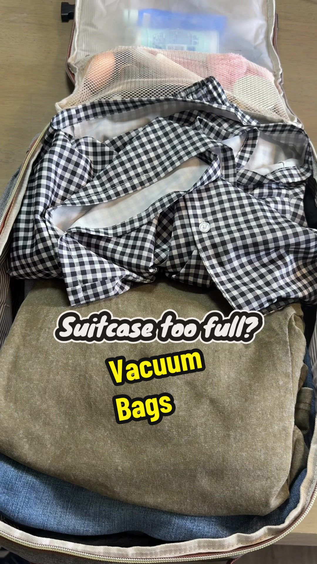 TikTok post by an influencer for Creator Depot. Caption reads: [...] #travel #suitcase @Vacbird @Creator Depot....