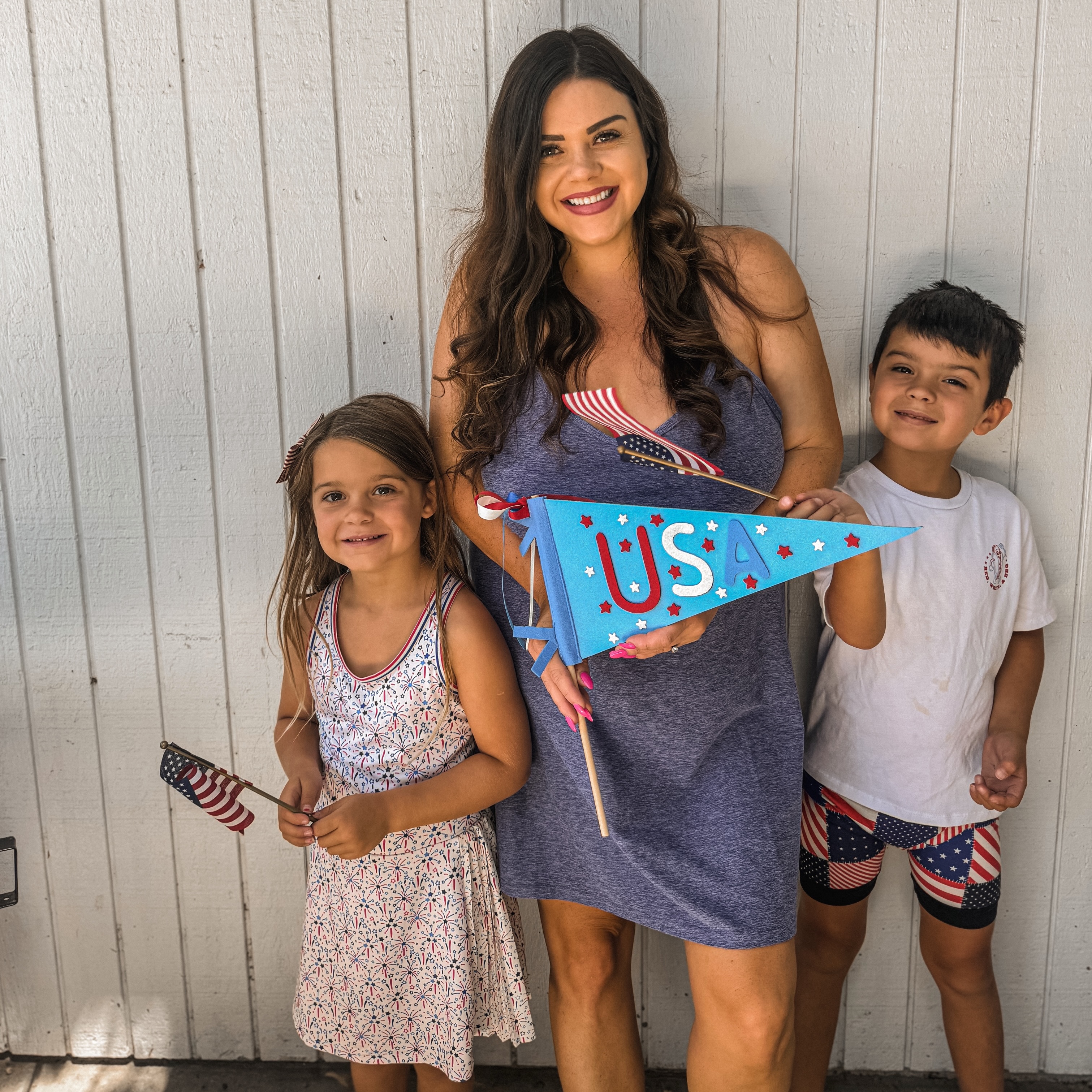 Instagram post by @haleymartinoxo for Fabletics. Caption reads: It’s a 250th party in the USA 🇺🇸✨ in @fabletics....