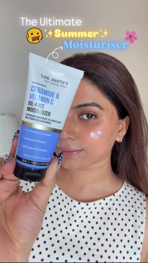 Instagram post by @aradhnaofficial for Dr Sheths. Caption reads: You already KNOWWW this moisturiser has my whole....