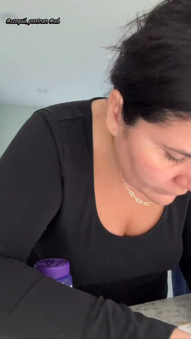 Instagram post by @cocoloses for ZzzQuil. Caption reads: #ad #zzzquil_partner Sunday scaries? I don’t know....