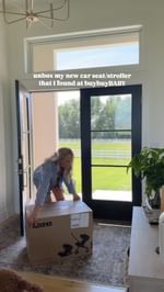 Instagram post by @jacquelynstoddard for buybuy BABY. Caption reads: with so many overwhelming options of car seats and....