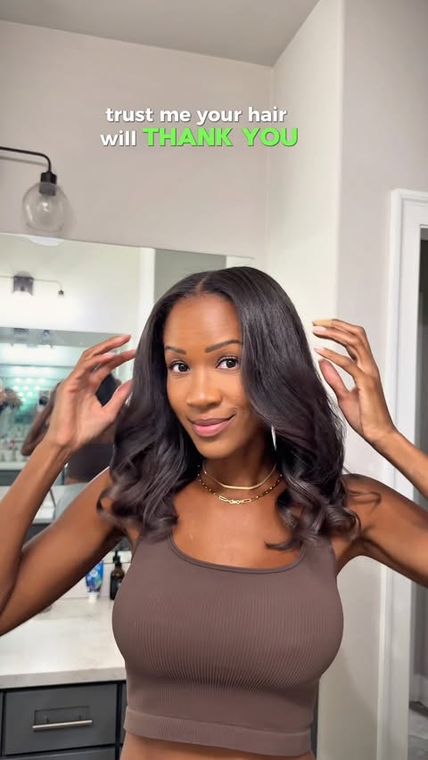 Instagram post by @christinanrodriguez for K18 Hair. Caption reads: [...] product buildup and heat styling, the....