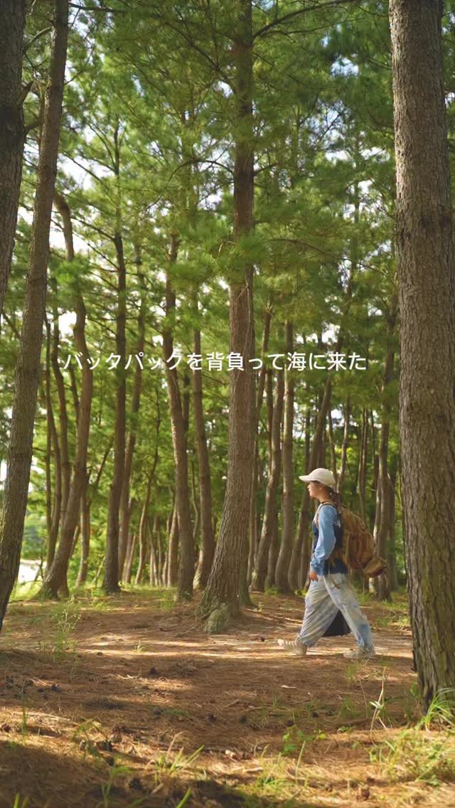 Instagram post by @chamo.cam for EcoFlow. Caption reads: バックパックを背負って海にきた、休日の昼下がり。

ご飯を忘れて味の濃いものを食べたり
晴天だったの....