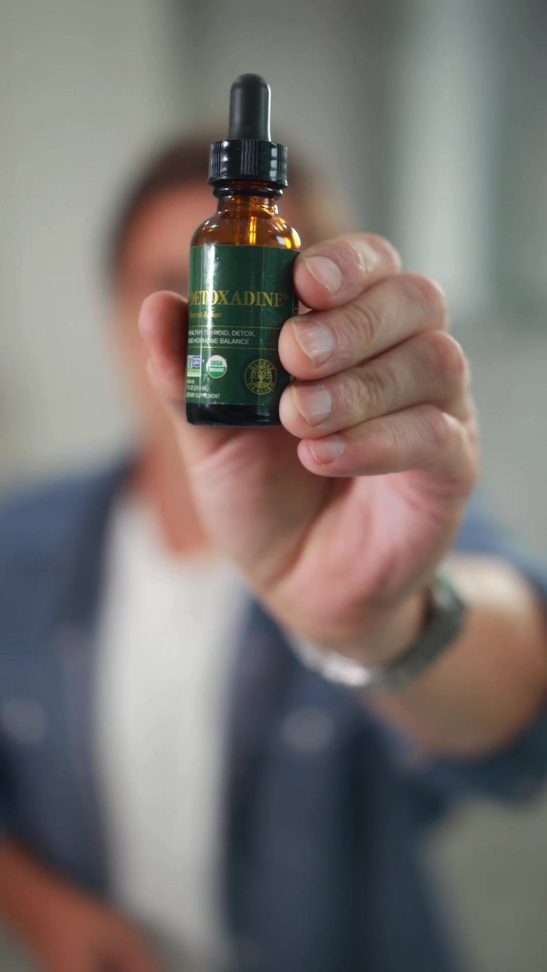 TikTok post by @paulschriner for Earth Harmony. Caption reads: [...] my link. #globalhealing #detoxadine....