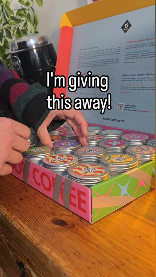 Instagram post by @the.coffee.bill for 19grams. Caption reads: Giveaway! The wonderful @19grams.coffee are....