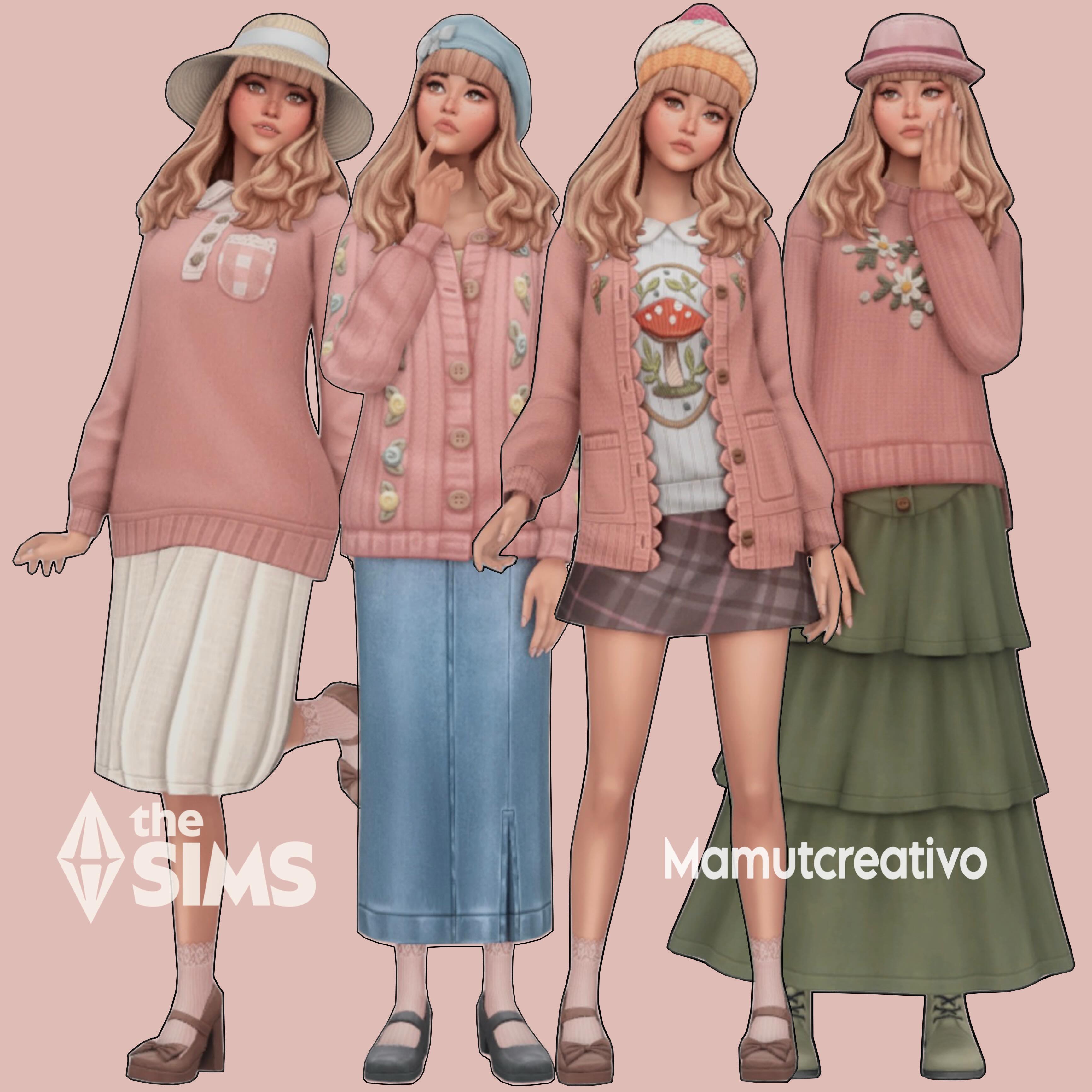 Instagram post by @mamut.creativo for Electronic Arts. Caption reads: 💕🌸💕 ID Mamutcreativo #SimsPartner @TheSims @EA....