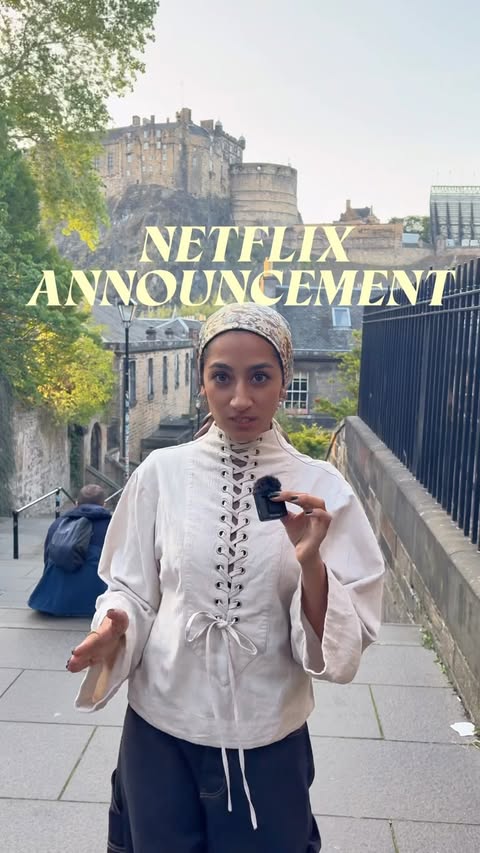 Instagram post by @zeewhatidid for Netflix UK & Ireland. Caption reads: 📣 NINE NEW NETFLIX SHOWS ANNOUNCED! 📣 Here is....