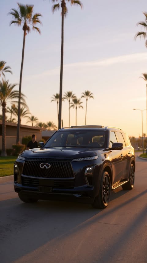 Instagram post by @sparkle_films for INFINITI. Caption reads: Experience luxury on the road with the INFINITI....