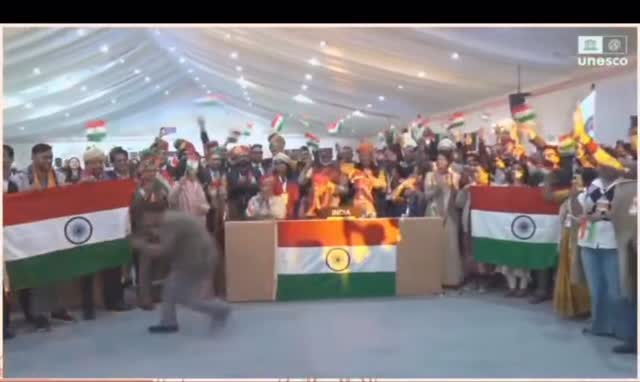 Instagram post by @ministryofculturegoi for UNESCO. Caption reads: A historic moment for India! Deepavali has been....