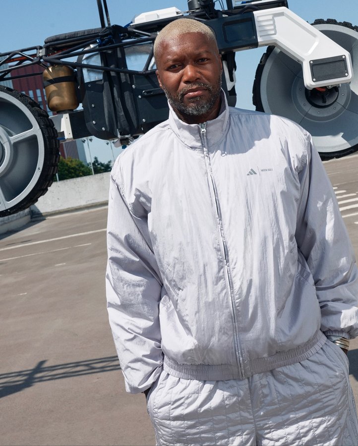 Instagram post by @djibrilcisse1981 for Moon Boot. Caption reads: [...] collaboration between adidas and Moon Boot..