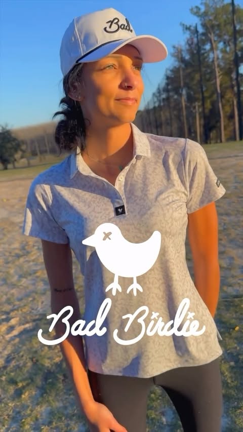 Instagram post by @swfl_kristi for Badbirdiegolf. Caption reads: [...] swing says otherwise. 🐦‍⬛ 
......