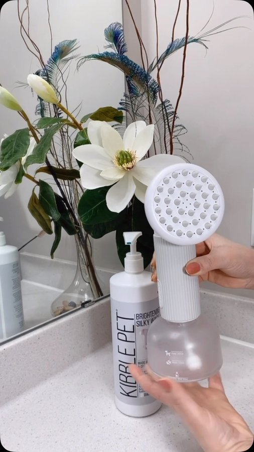 Instagram post by @murphyandfamily803 for Uahpet. Caption reads: Foam brush by @uahpet_official 

have been using....