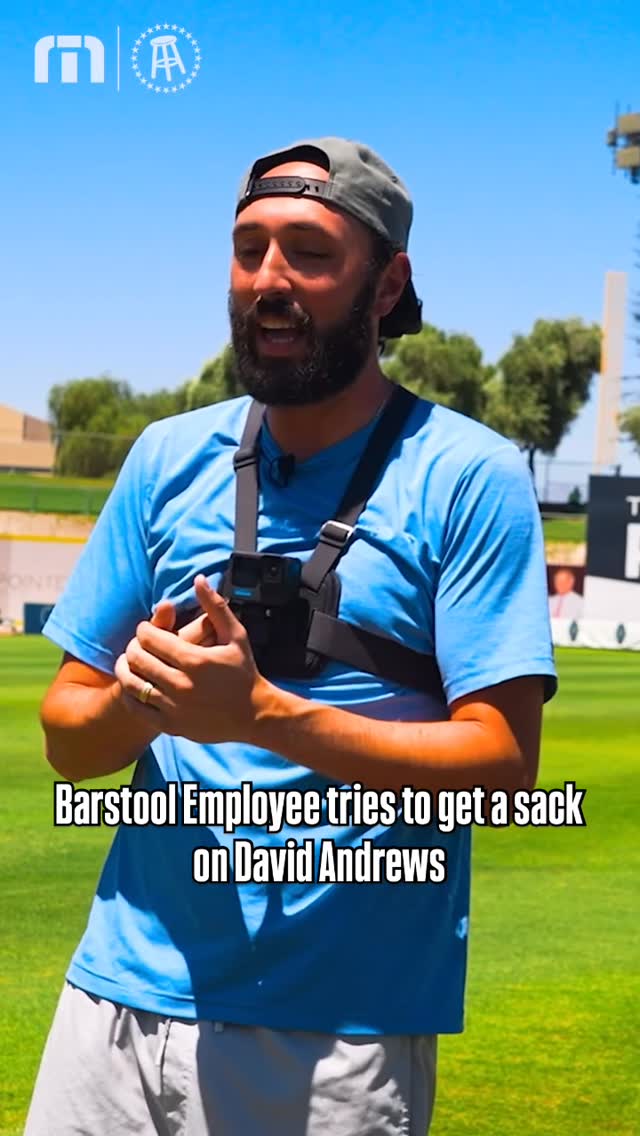 Instagram post by @bear_6060 for Barstool Sports. Caption reads: @martymush goes 1 on 1 with David Andrews trying....