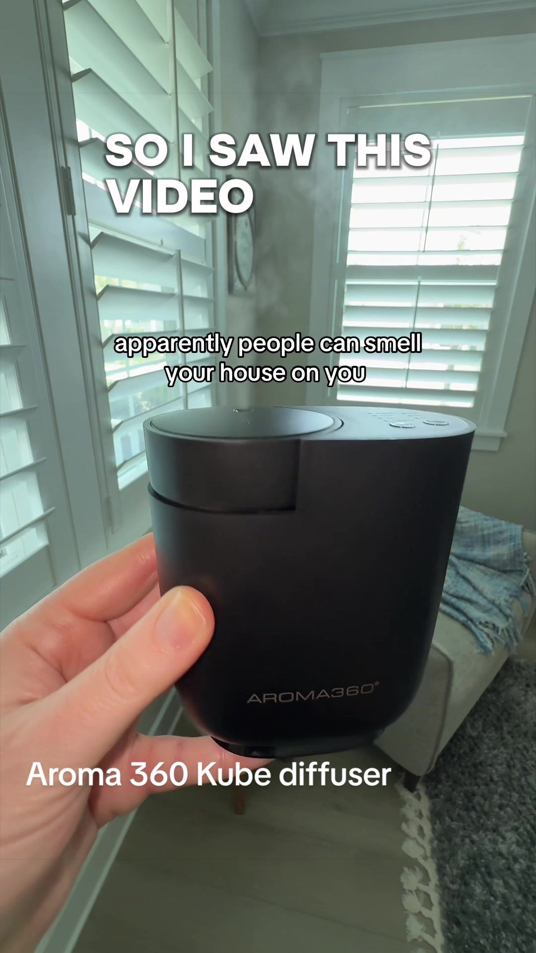 TikTok post by @m_shelll for Aroma360. Caption reads: [...] FYP changed my life with one sentence....