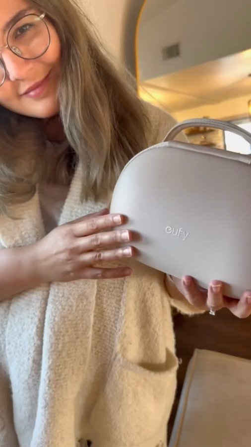 Instagram post by an influencer for eufy Baby. Caption reads: [...] eufy heated breast pump! 🍼✨ @eufyBaby Pump....