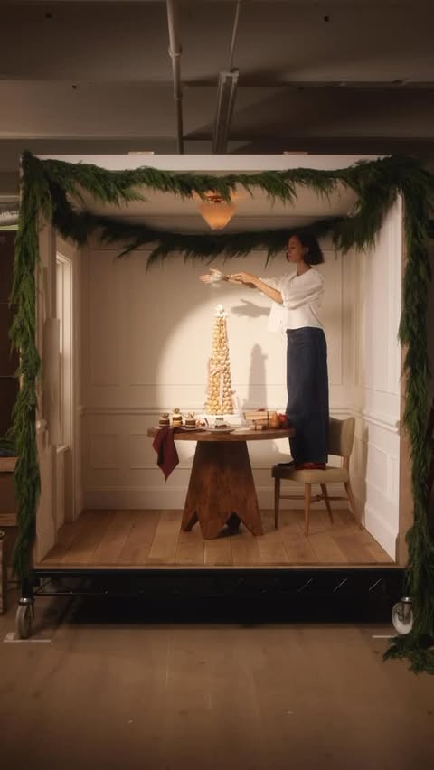 Instagram post by @fromlucienyc for West Elm. Caption reads: Getting ready for the holidays with @westelm....