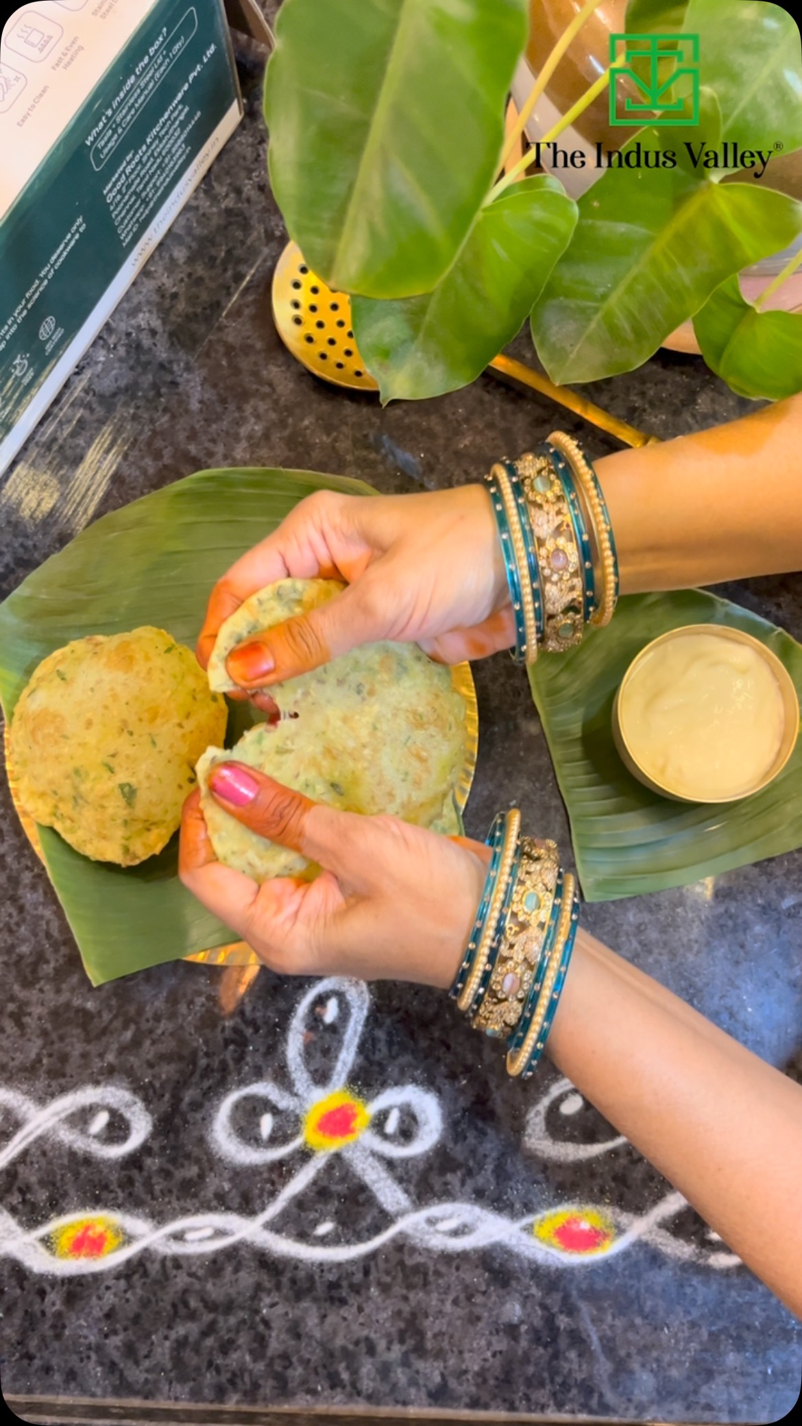 Instagram post by @telangana_kitchen4u for The Indus Valley. Caption reads: Aalu masala puri 

#telanganafood....