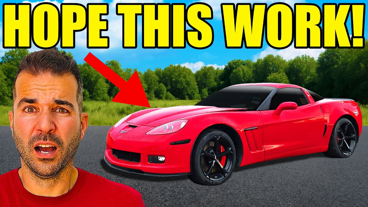 YouTube post by @LegitStreetCars for AMSOIL INC. Caption reads: We Fixed The 2 Holes In My Corvette Engine Block &....