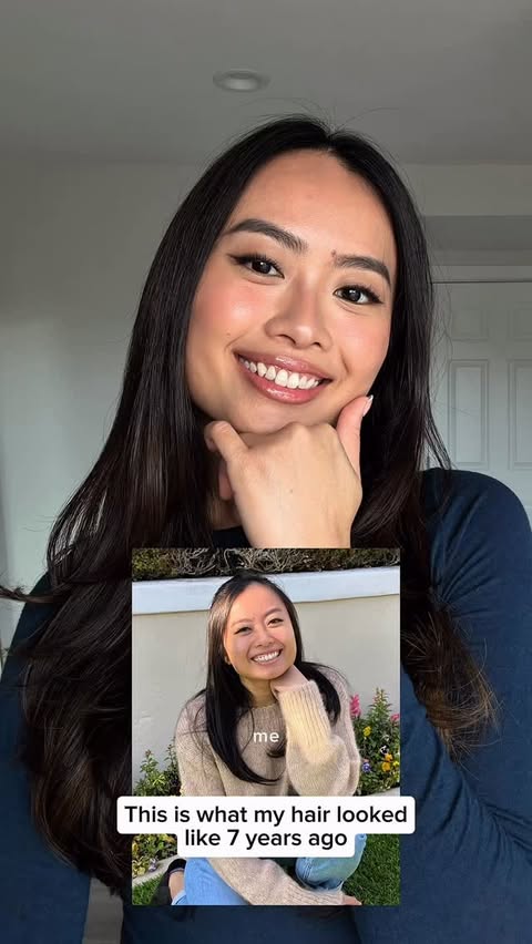 Instagram post by @calistatee for currentbody. Caption reads: 23rd month @currentbody LED hair helmet update!....