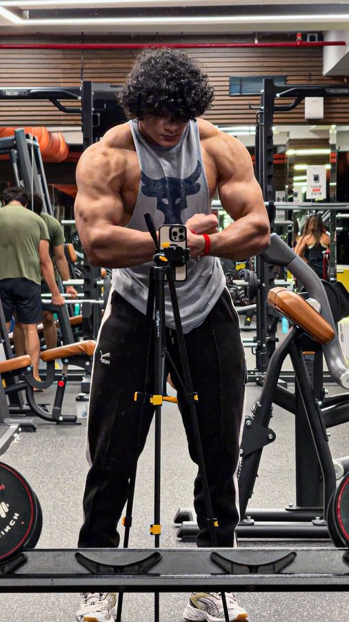 Instagram post by @mihirlifts for WrathX. Caption reads: [...] workout with the electrifying power of....