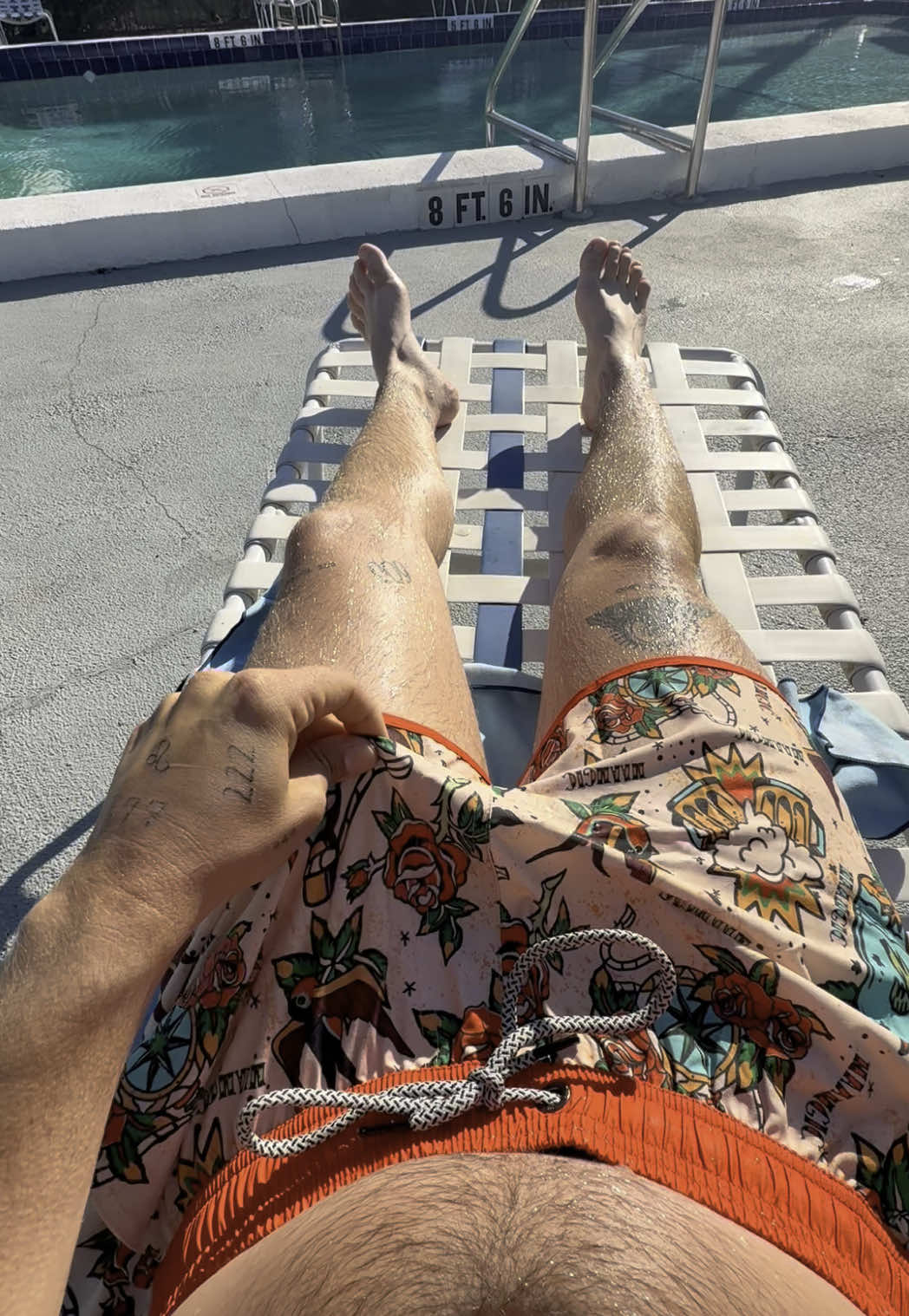 TikTok post by @bfosterj for Maamgic. Caption reads: [...] Part 1 | New Bathing Suit Shorts by....