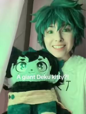 TikTok post by @mycosplaycrap for PlushShop. Caption reads: HES SO CUTE! From @PLUSHSHOP.COM @Plushshop_Anime....