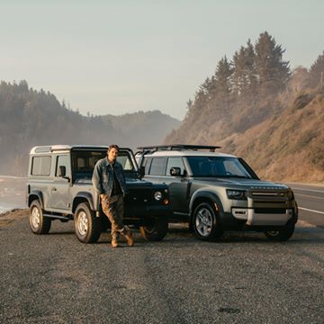 Instagram post by @johnmayer for Land Rover USA. Caption reads: A few months ago, @landroverusa and....