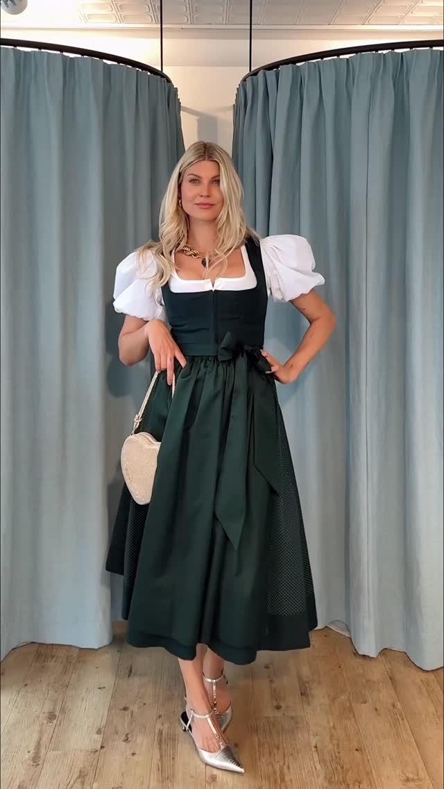 Instagram post by @nalasu for WEAT. Caption reads: Anzeige Day 4 of my Top 10 Wiesn looks 🍺✨ Classic....