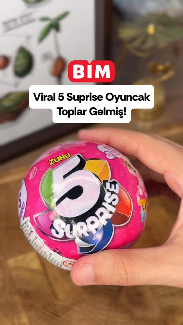 Instagram post by @tatkesfi for Zuru Toys. Caption reads: 🎉 BİM’e Zuru 5 Surprise oyuncakları gelmiş!

denk....