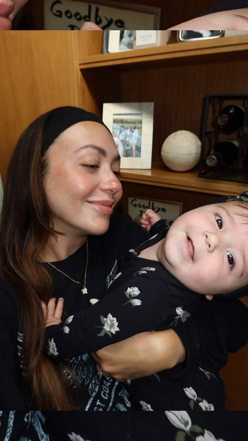 Instagram post by @chantalmariexo for Babyletto. Caption reads: [...] 🤍 Romy’s nursery furniture is from....