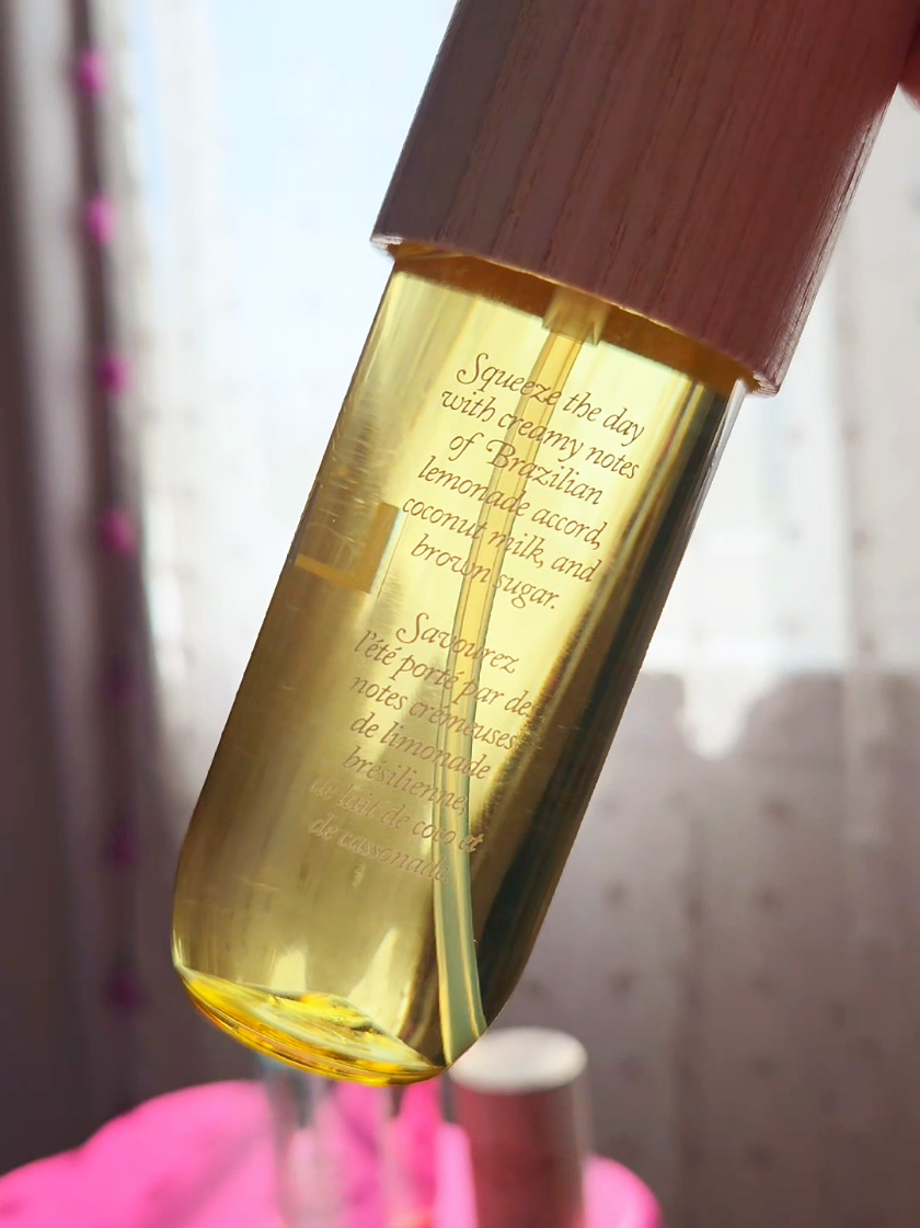 TikTok post by @linzlovez for Sol de Janeiro. Caption reads: Sunshine in a bottle—Sol de Janeiro’s yellow scent....