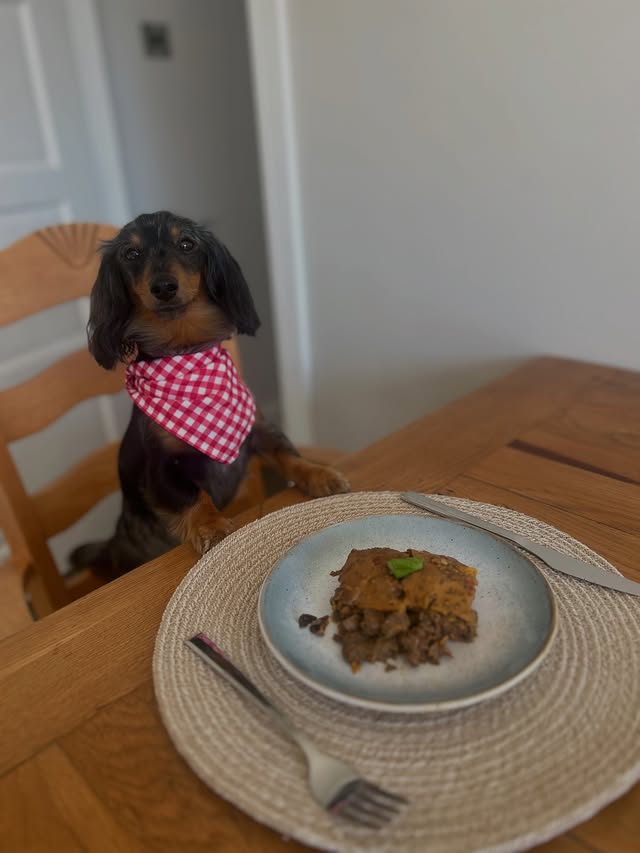 Instagram post by @longhairedlossie for More Years. Caption reads: Would I be your perfect date?💗🥰🍴 On the menu is....