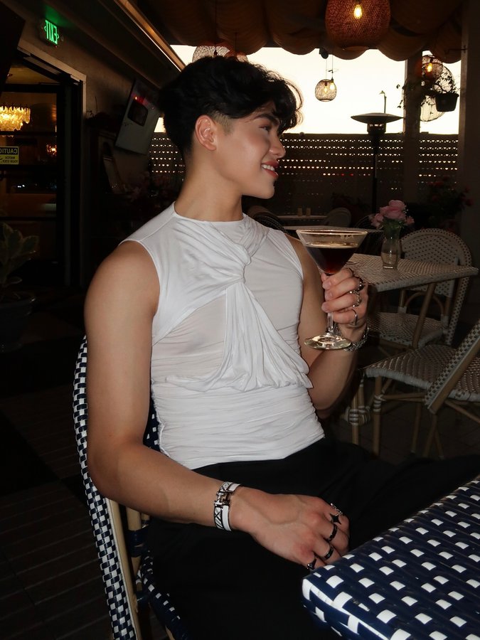 Instagram post by @lourdasprec for VITALY. Caption reads: past my bedtime 🍸.