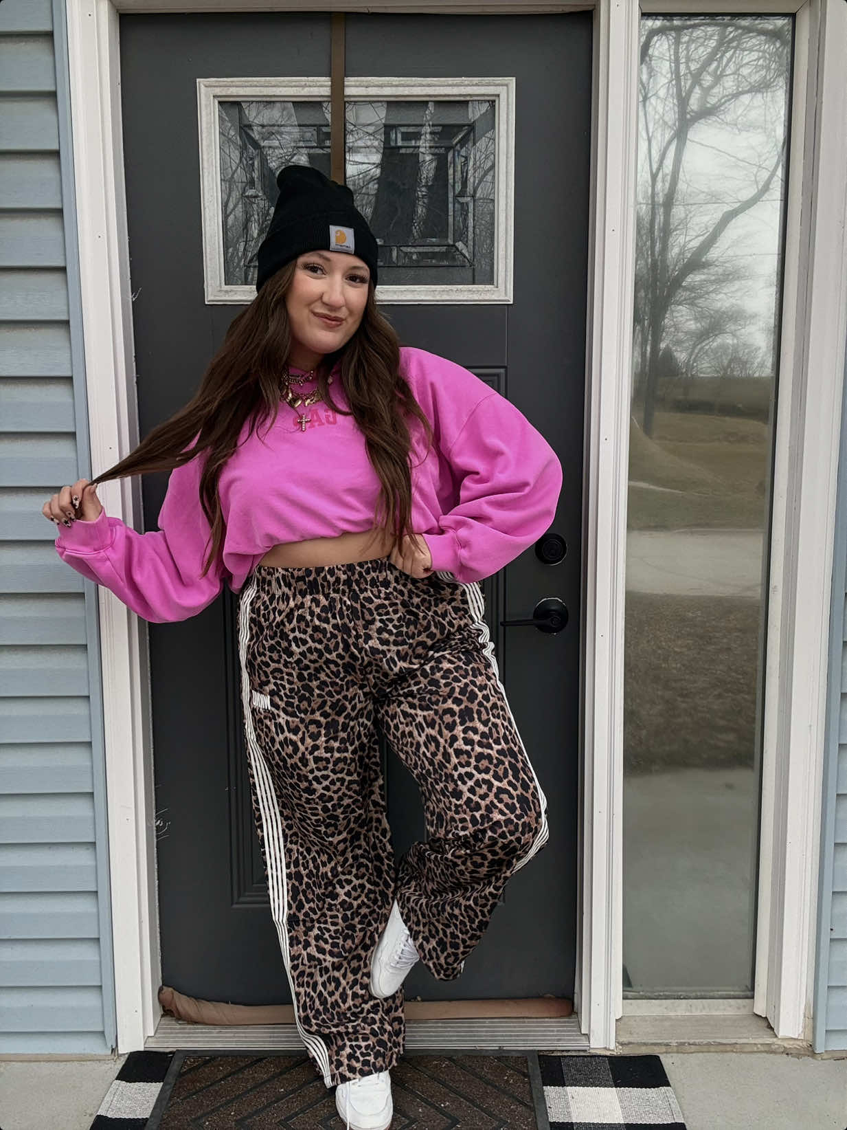 TikTok post by @karaad for WKNDchasers. Caption reads: Size up one if you’re thick in the hips 🐆 but we....