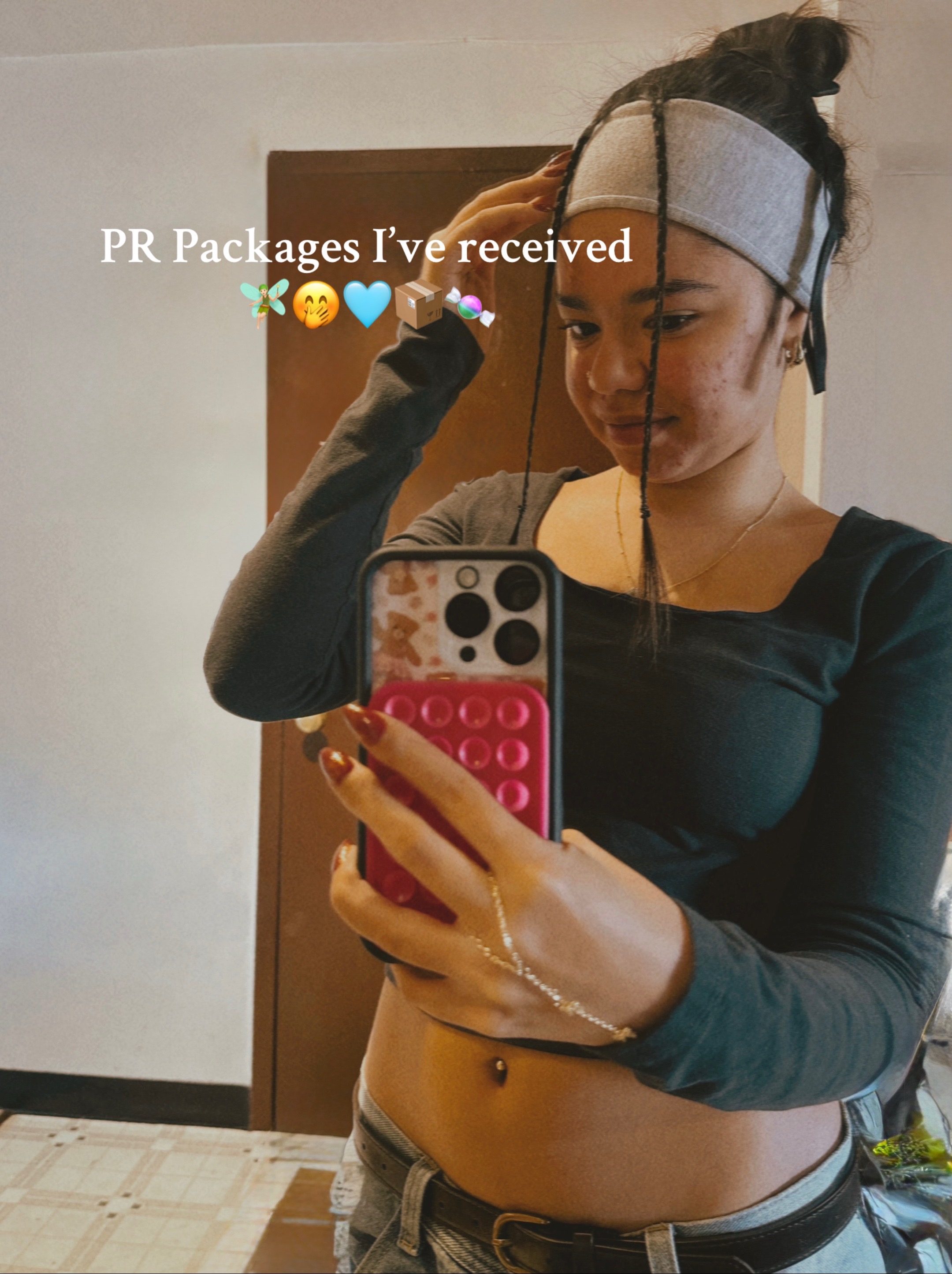 TikTok post by @rebecca_elisabethh for Blunt Cases. Caption reads: [...] @Sanzo Sparkling Water @Blunt Cases....