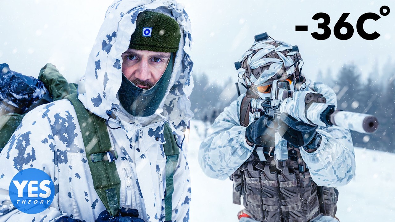 YouTube post by @YesTheory for Storyblocks. Caption reads: Surviving the Deadliest Military Training on Earth....
