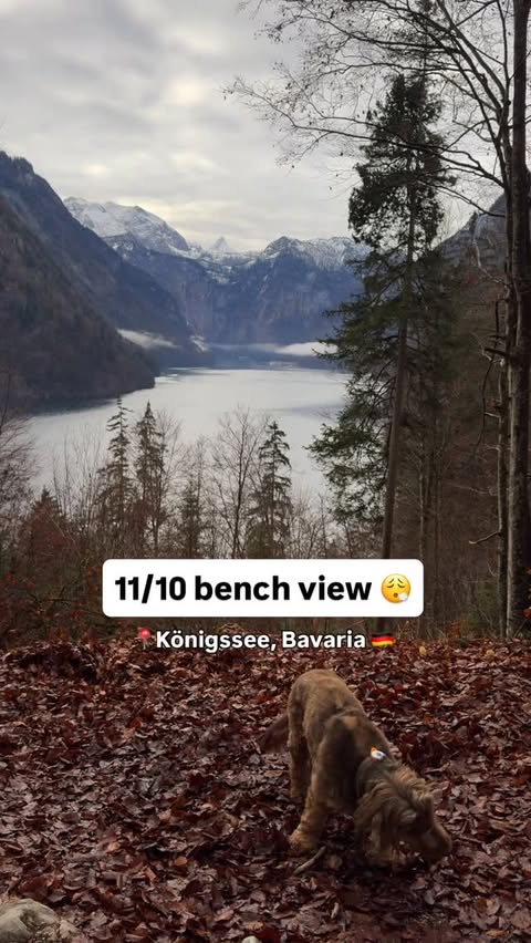 Instagram post by @our.traveltreats for komoot. Caption reads: Who’s the person you’d want to sit here with....