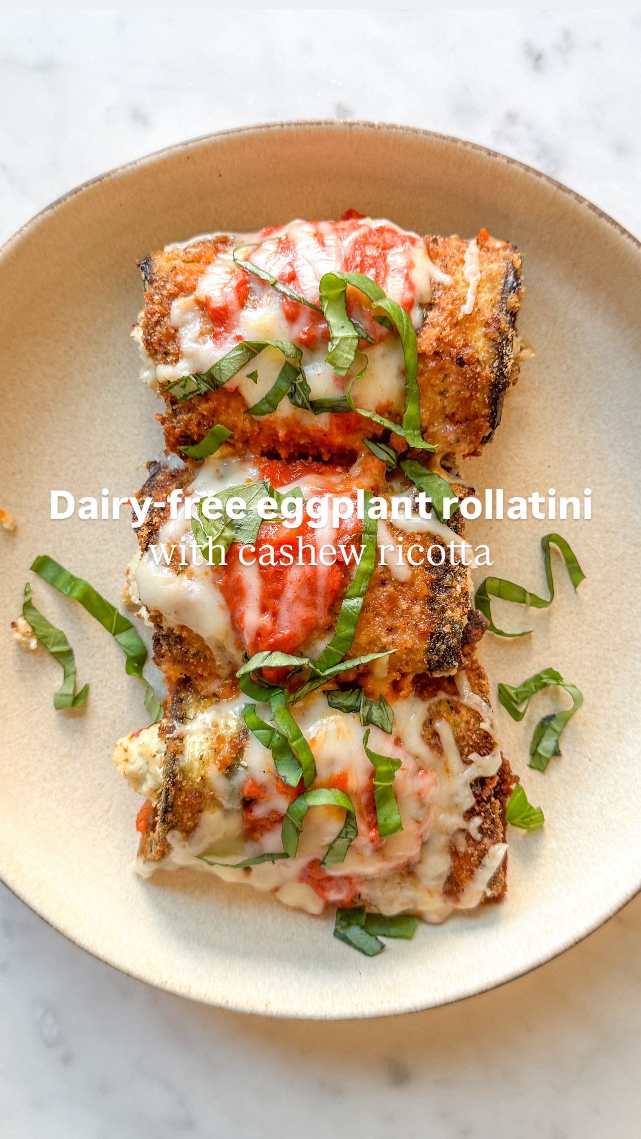 Instagram post by @simply_alessandraa for Daiya Foods. Caption reads: [...] rollatini! Made in collaboration with....