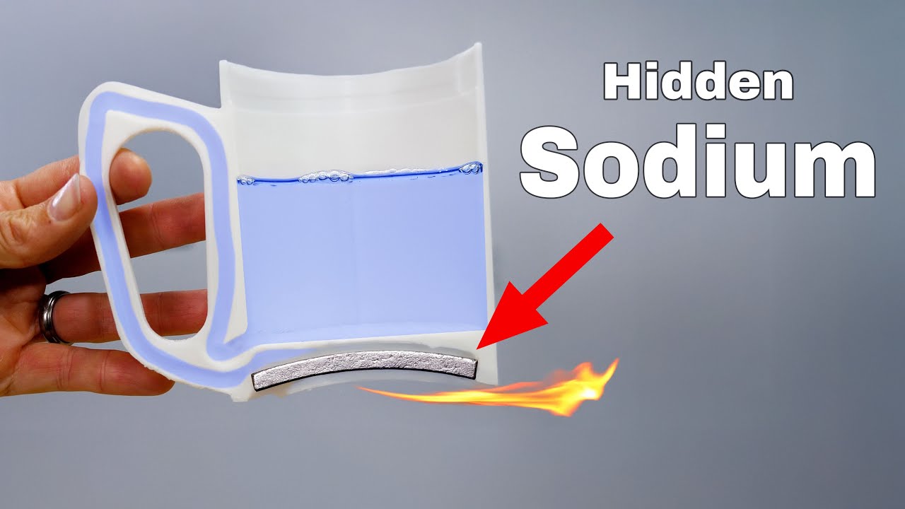 YouTube post by @TheActionLab for Thingiverse. Caption reads: The World's Most Dangerous Greedy Cup.