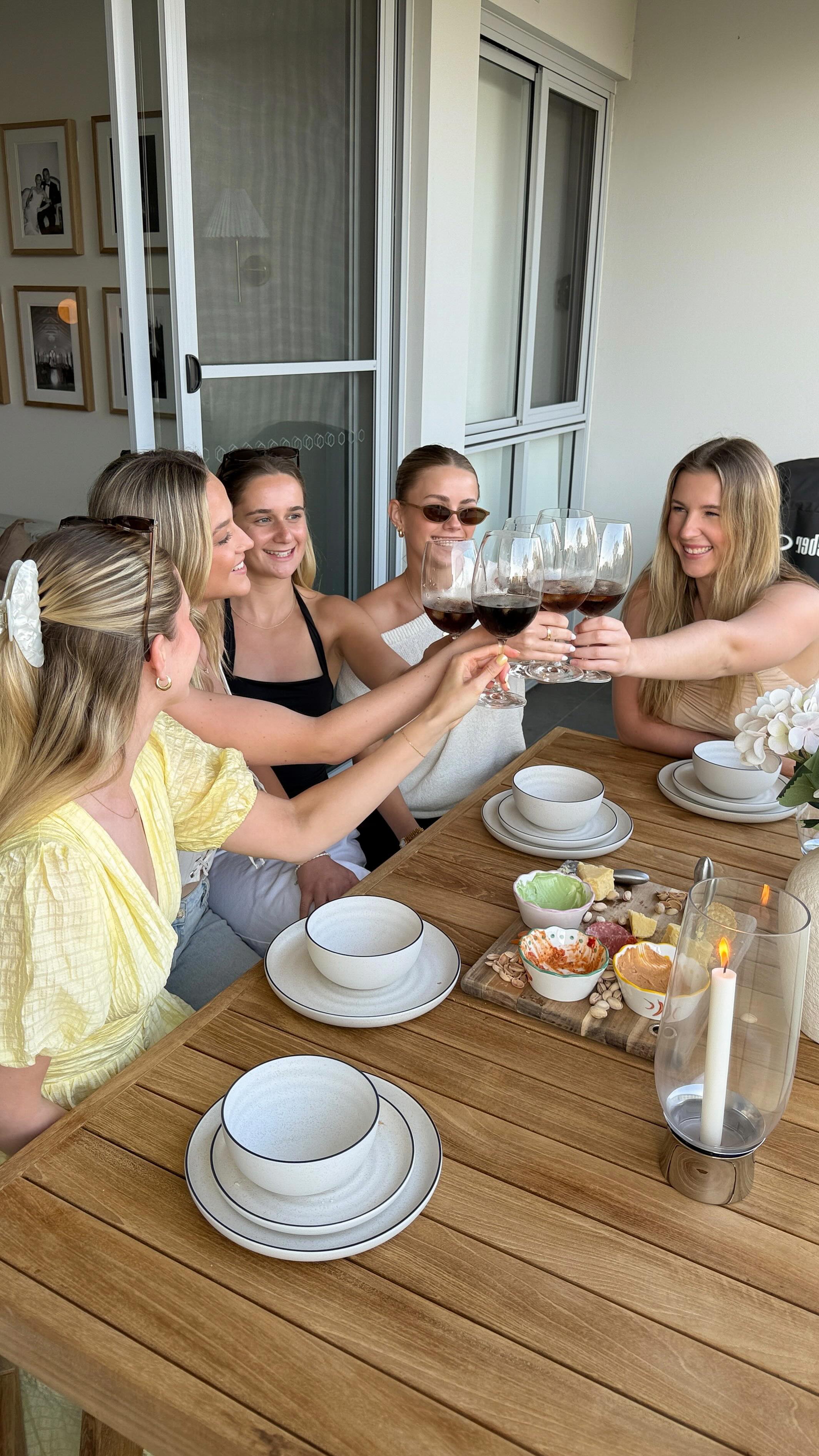 Instagram post by @ella_victoriaa for Castlery. Caption reads: In my hosting era 🌼 In love with my new outdoor....