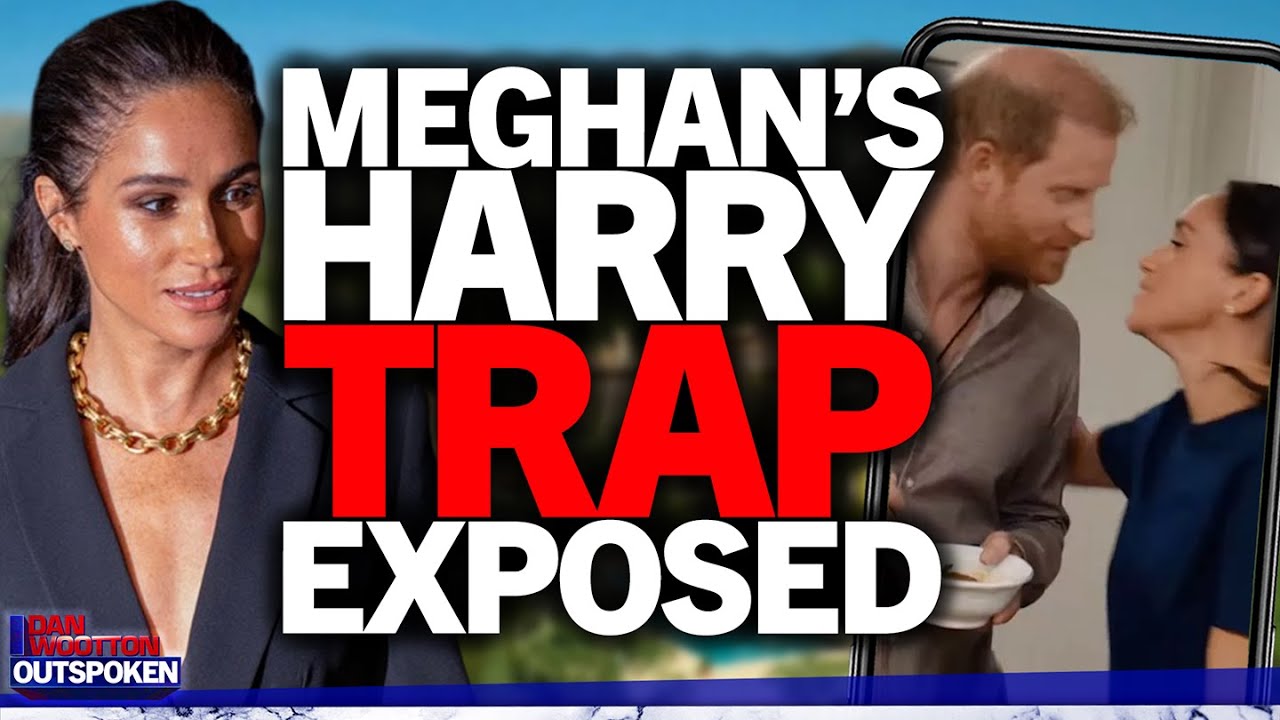 YouTube post by @danwoottonoutspoken for Surfshark. Caption reads: Meghan Markle's shocking & dark plot to ensnare....