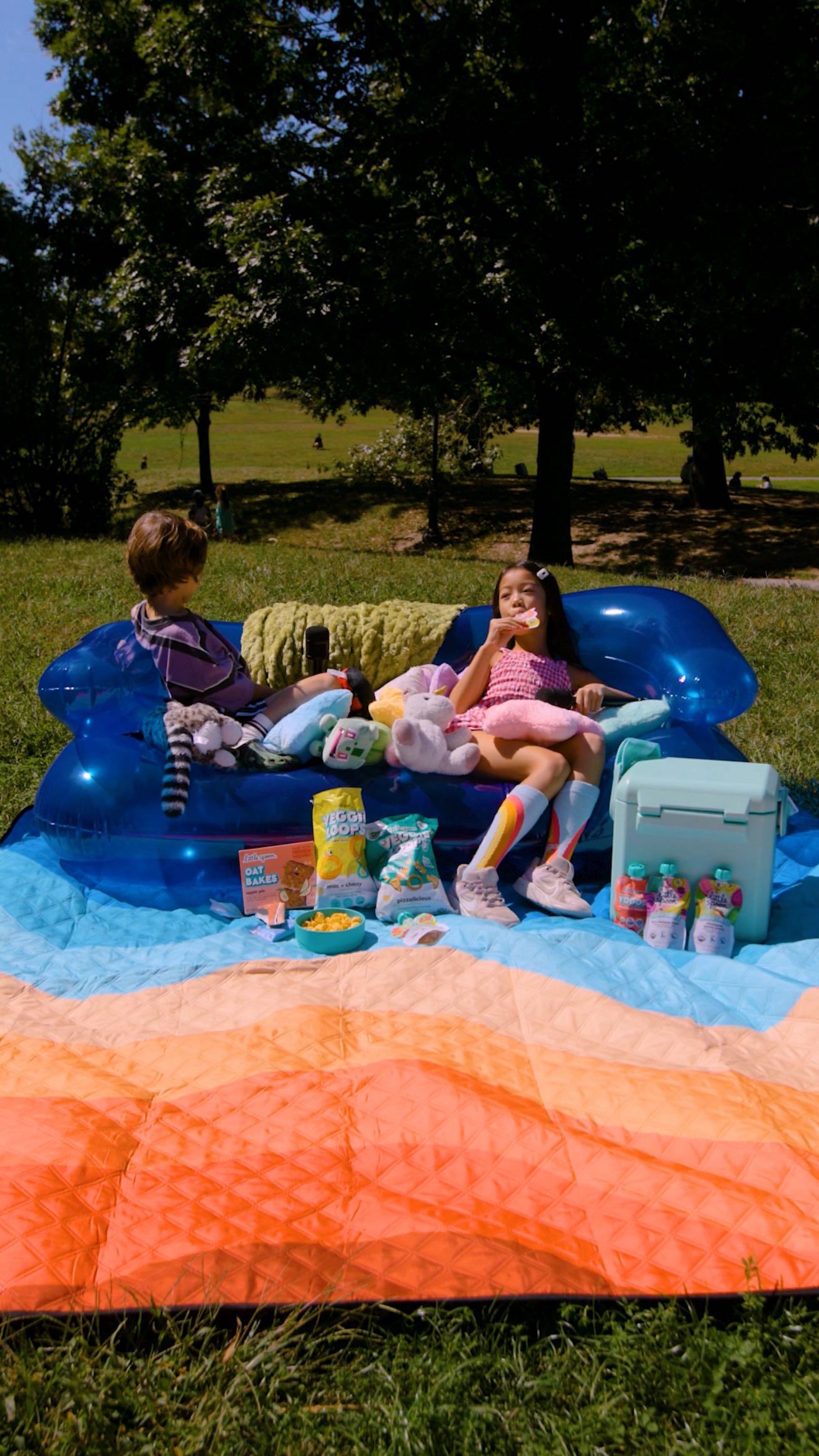 Instagram post by @miles_gems for Little Spoon. Caption reads: BUILT FOR THEM ft. @miles_gems and his friends Zoe....