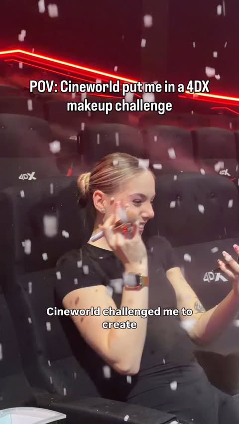 Instagram post by @leahcomptonn for cineworld. Caption reads: @cineworld challenged me to create a Wicked For....